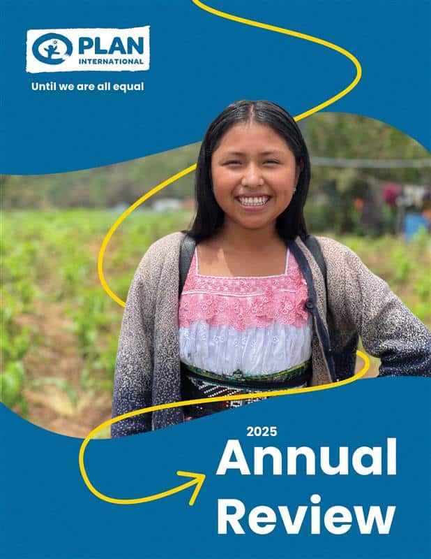 Cover for Plan International USA Annual Review 2025